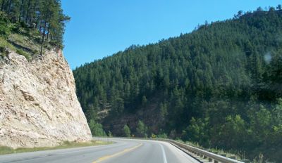 Road in Shoshone National Forest - Wyoming