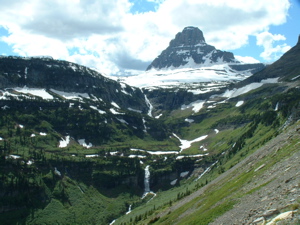 Mountain vista at Glacier National Park in Montana